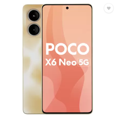 POCO X6 Neo 5G (Martian Orange, 128 GB)  (8 GB RAM)
