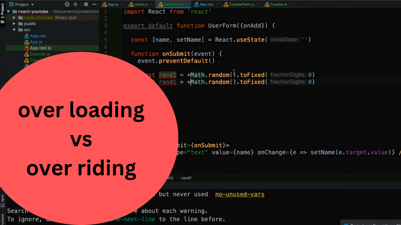 method loading vs over riding in java