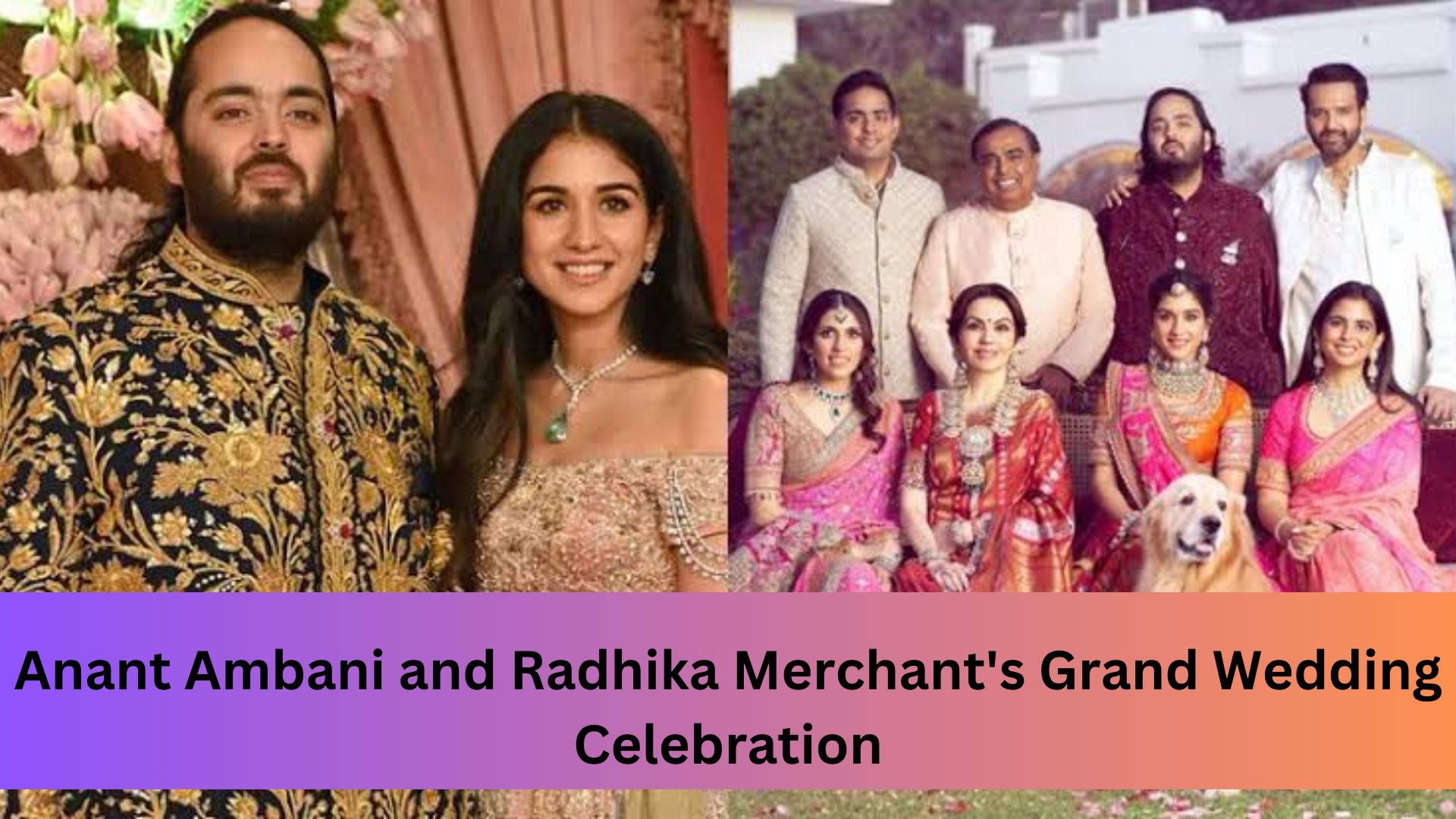 The wedding is estimated to be around ₹5000 crores, net worth of the Ambani family's net.