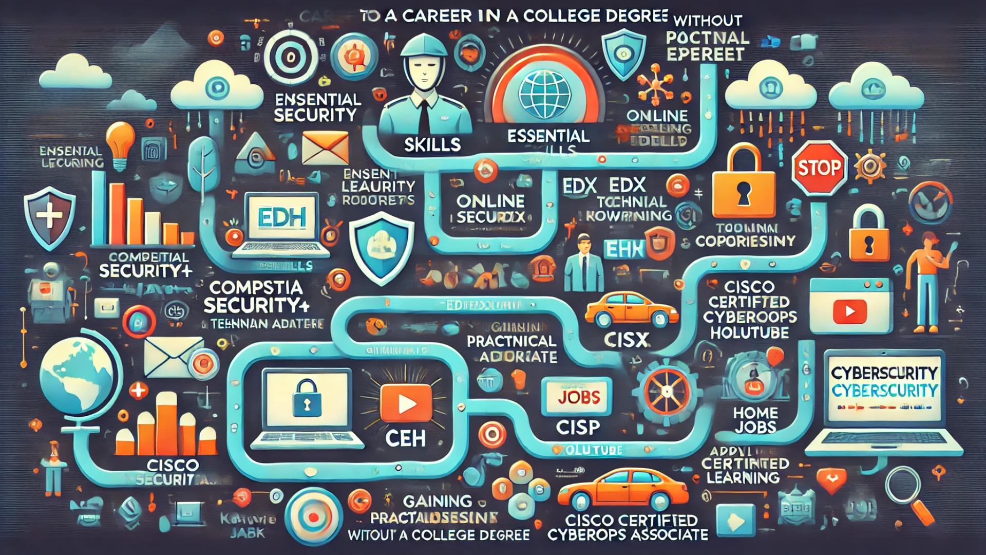 Cybersecurity is one of those booming fields where you don't necessarily need a college degree to succeed