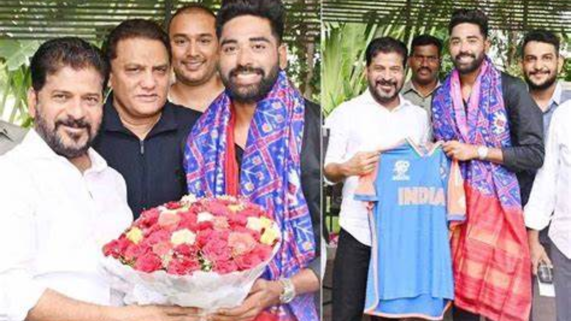 The Chief Minister praised Siraj for bringing laurels to both the country and the state, highlighting his journey from street cricket in Hyderabad to becoming a key player for the Indian national team.