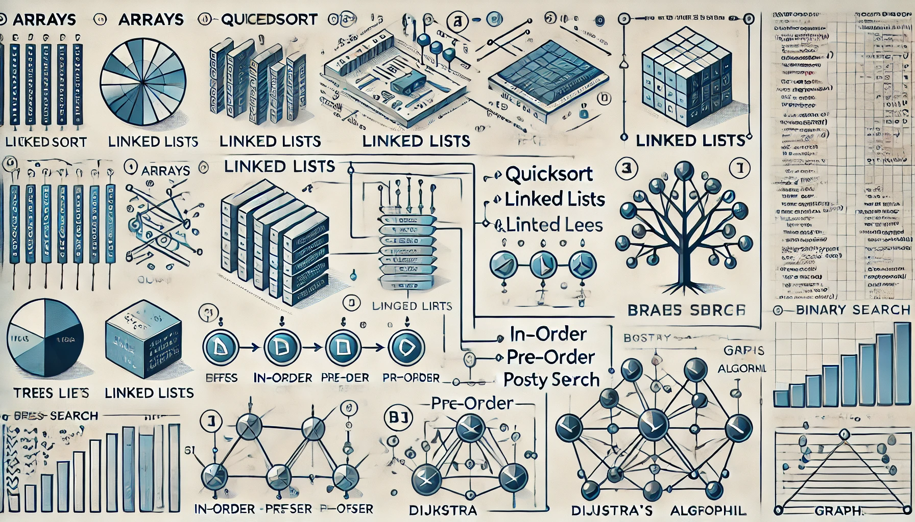 algorithms are the backbone of efficient data processing and storage. Whether you're sorting an array or traversing a graph, understanding the right algorithms for each data type is crucial.