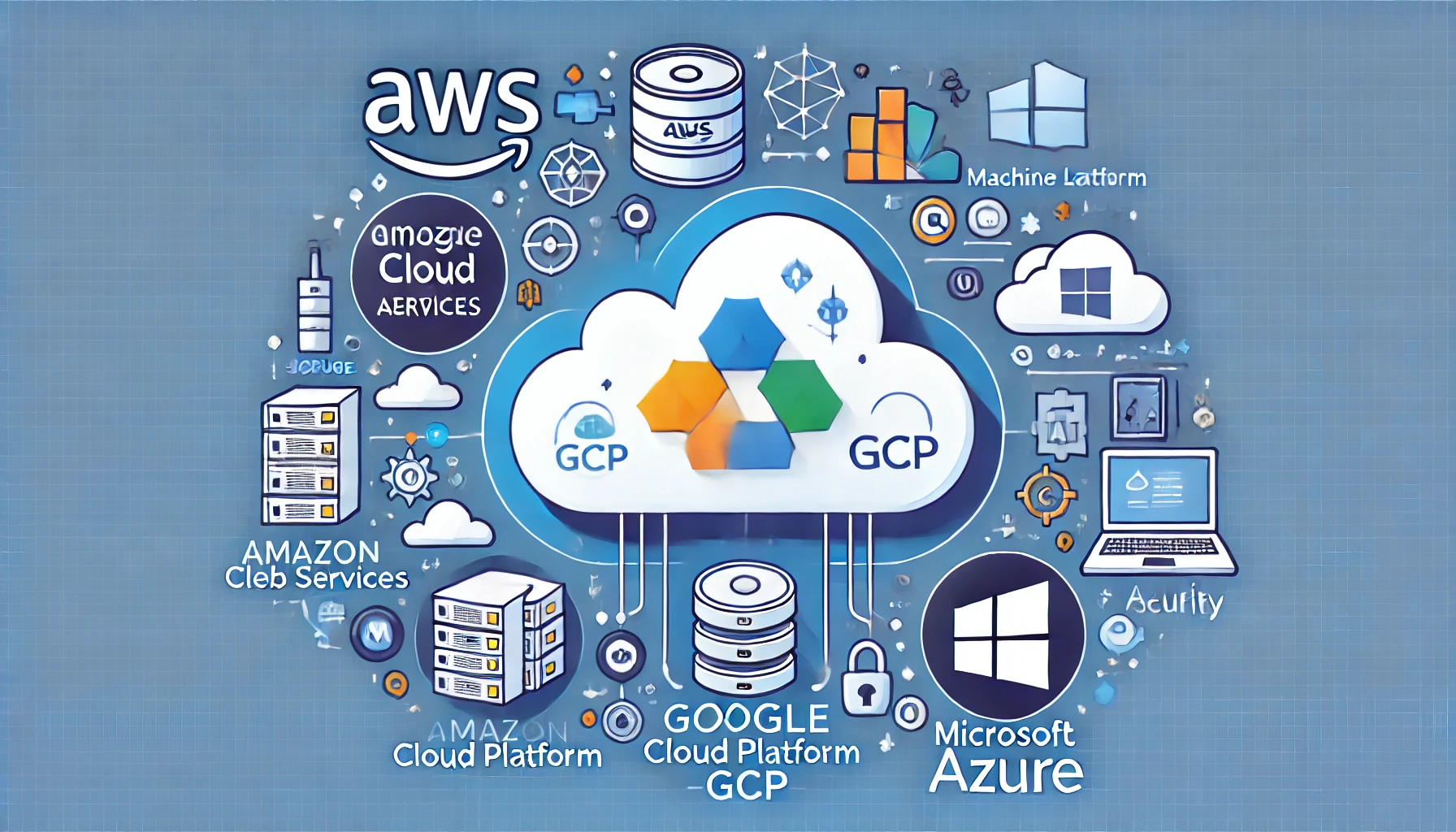 cloud service providers, three stand out: Amazon Web Services (AWS), Google Cloud Platform (GCP), and Microsoft Azure.