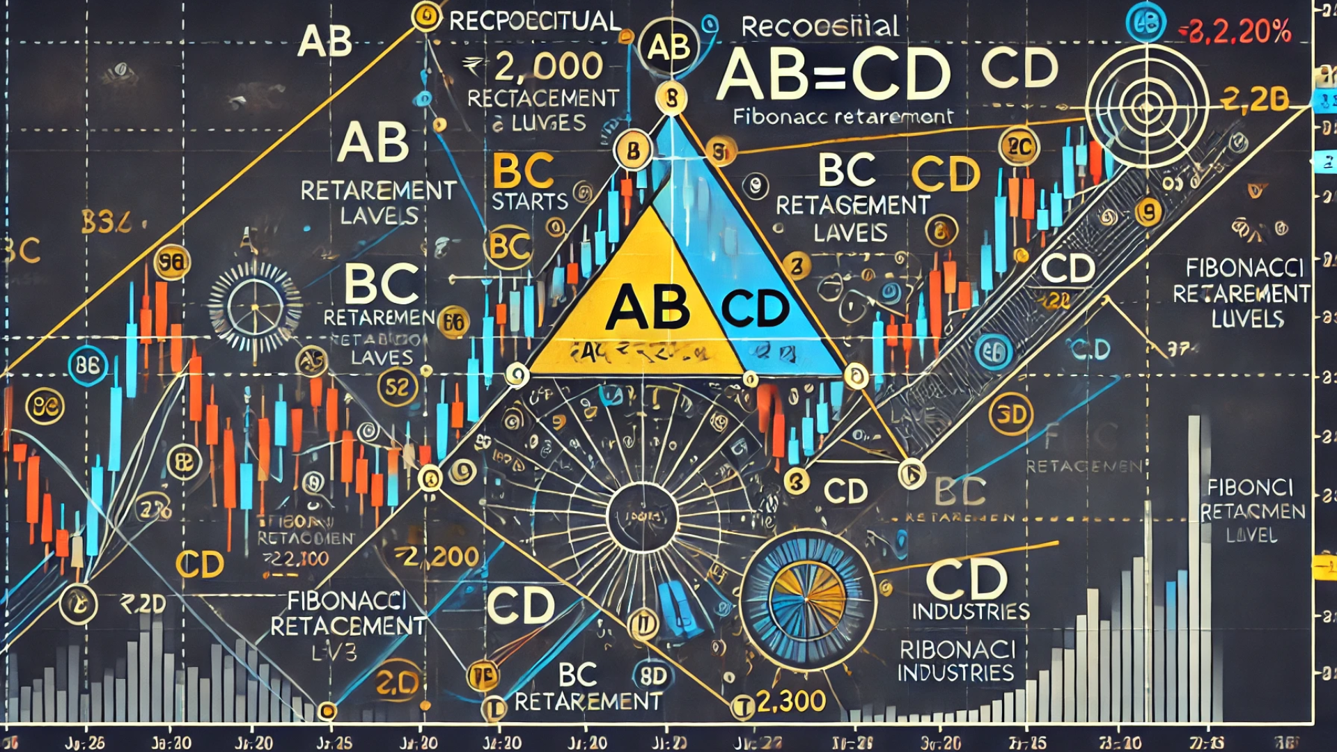 The reciprocal AB=CD pattern is a harmonic pattern used in technical analysis. Harmonic patterns, in general, use Fibonacci numbers to identify potential reversal points in the market.