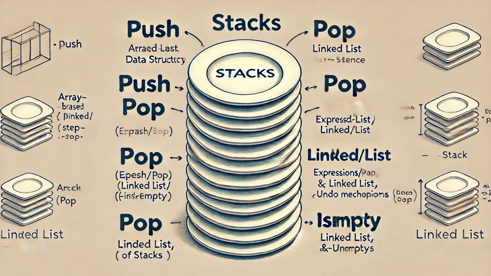 Stacks are a fundamental concept in computer science, often compared to a stack of plates.