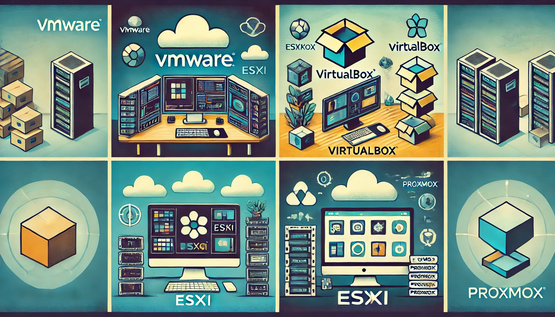 virtualization has become a cornerstone for efficient IT management. Let's break down four popular virtualization technologies