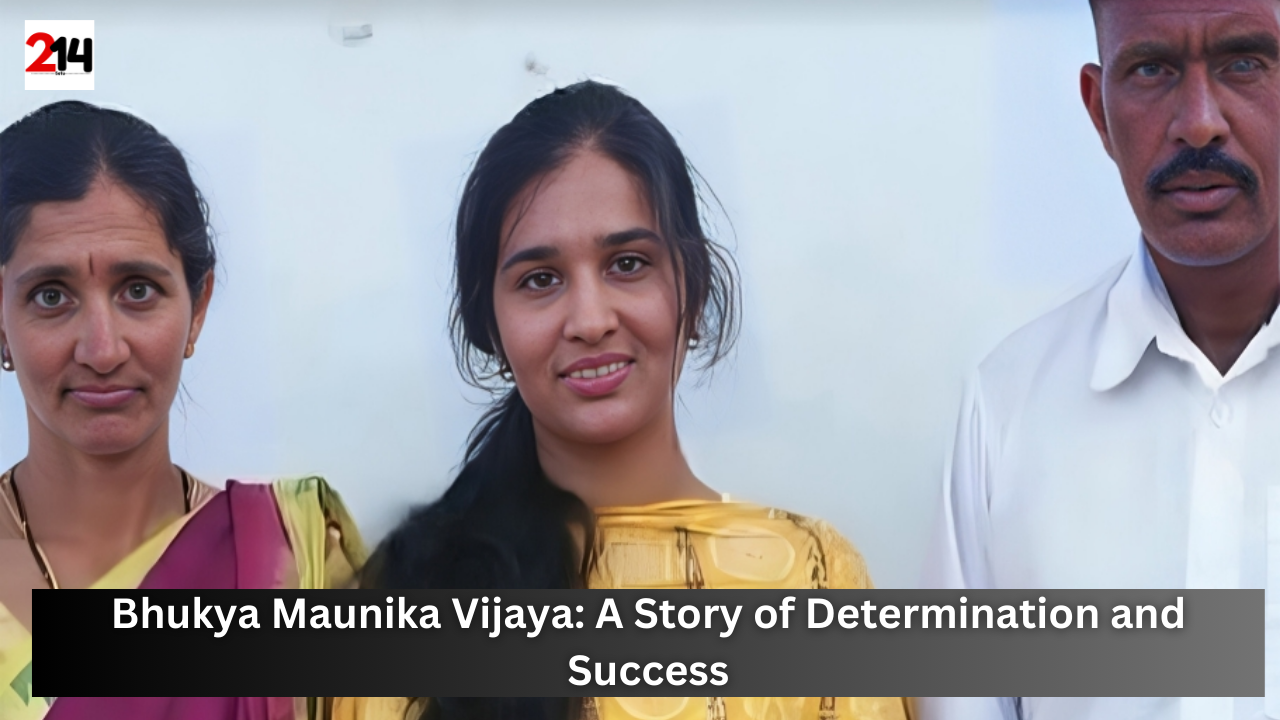 Bhukya Maunika Vijaya: A Story of Determination and Success