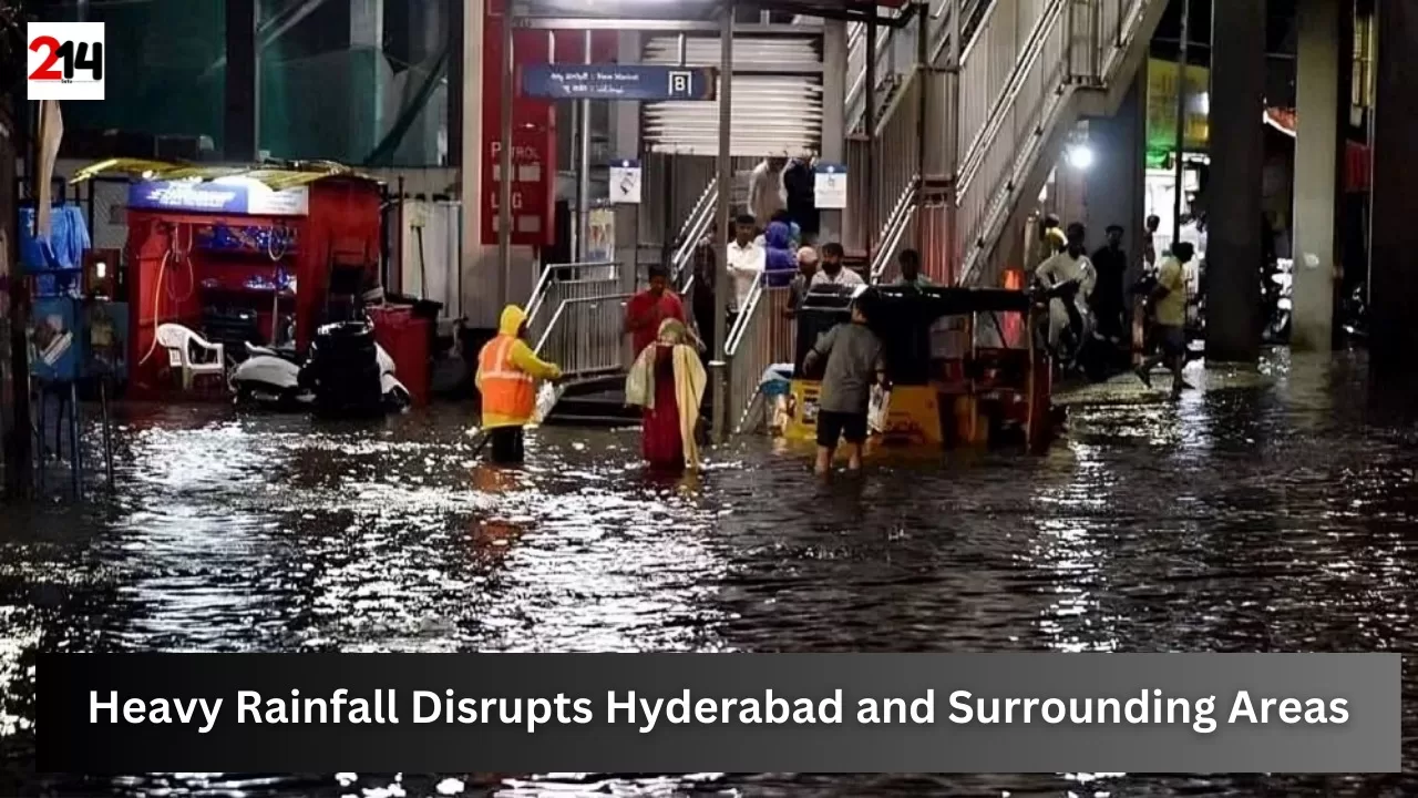 Heavy Rainfall Disrupts Hyderabad and Surrounding Areas