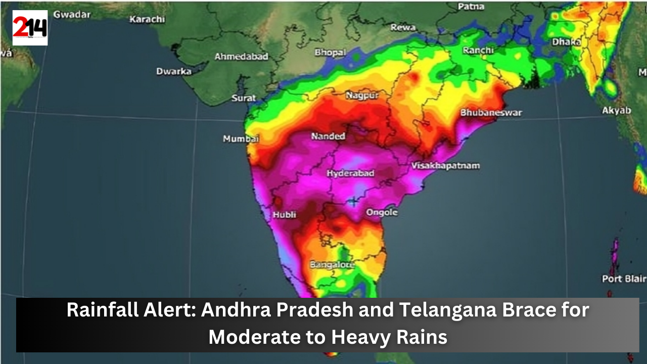 Rainfall Alert: Andhra Pradesh and Telangana Brace for Moderate to Heavy Rains